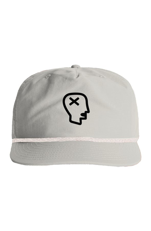 Unbound Head Surf Rope Cap in Black / White